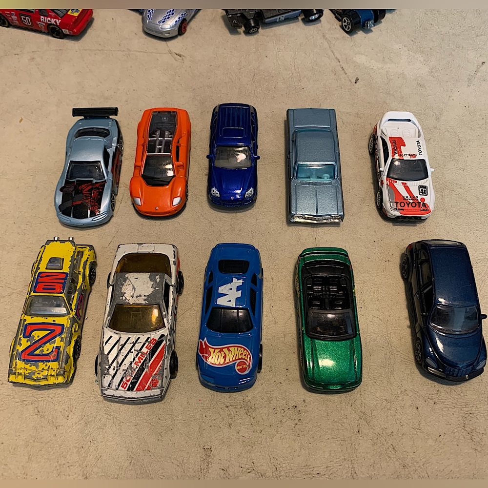 Lot of toy cars
